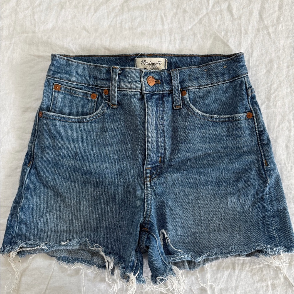 Madewell Classic High Rise Blue Jean Shorts
